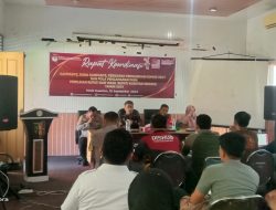 KPU Kuansing Gelar Rakor Jelang Penetapan Calon Bupati dan Wakil Bupati Kuansing 22 September Mendatang.