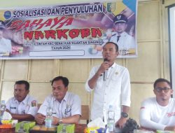 Pemdes Talontam Benai Gelar Sosialisasi Pencegahan Penyakit Menular dan Penyuluhan Bahaya Narkoba.