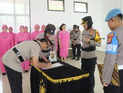 Mutasi Pejabat Polres Pesawaran; Kapolres Pesawaran Pimpin Serah Terima Jabatan Kasat Intelkam