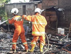 Rumah Semi Parmanen Ludes Dilalap si Jago Merah : Damkar Kabupaten Pesawaran Dinilai Kurang Sigap, Ini Penjelasan Kabid Damkar