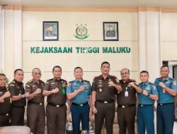 Kajati Maluku Agoes Soenanto Prasetyo, S.H,.M.H Menerima Kunjungan Kerja dan Silaturrahmi dari Danlantamal IX Ambon