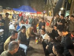 Pedagang di Kawasan kuliner Jalan Cut Nyak Dien Pekanbaru Ricuh