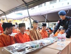 Peringati HUT ke – 79 Korps Brimob Polri, Sat Brimob Polda Kepri Gelar Bakti Sosial di SDN 18 Galang