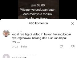 Ini Modus Terbaru Impor Buah Dari Malaysia Masuk Ke Meranti, Diduga Ada Setoran Ke Oknum Tertentu.