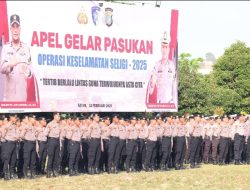 Apel Gelar Pasukan Ops Keselamatan Seligi 2025 : Polda Kepri Siap Dukung Tertib Berlalu Lintas Untuk Mewujudkan Asta Cita