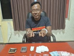 Tim Mata Elang Polres Kuansing Kembali Ungkap Kasus Tindak Pidana Narkotika, Kali Ini di Desa Bumi Mulya.