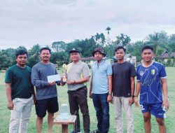 Semarak Idul Fitri 1446 H Pemuda Desa Simandolak Gelar Turnamen Mini Soccer Antar Surau.