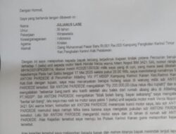 Julianus Lase Laporkan Dugaan Pencurian Barang Miliknya ke Polsek Kerinci Kanan.