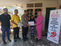 Jelang HUT Bhayangkara ke-79, Polsek Bangko Gelar Giat Anjangsana ke Purnawirawan Polri di Bagansiapiapi