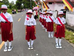 Lomba Gerak Jalan SD Jailolo Selatan Catat Rekor 62 Regu Peserta